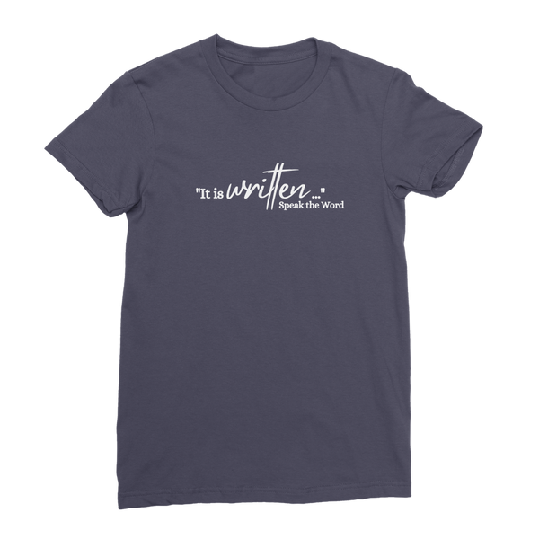 Speak the Word Premium Jersey Women's T-Shirt