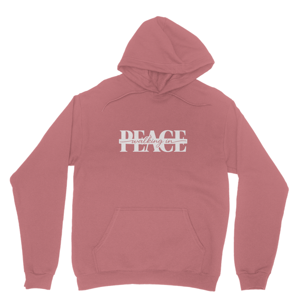 Walking in Peace (White) Hoodie