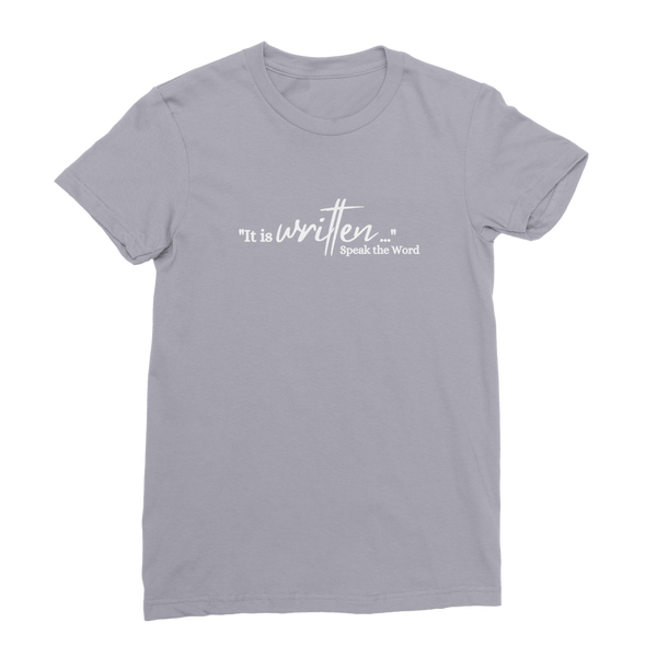 Speak the Word Premium Jersey Women's T-Shirt