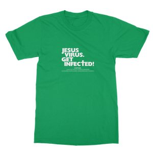 Jesus Virus (White) Classic Heavy Cotton Adult T-Shirt