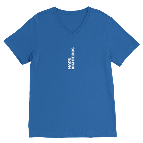 Made Righteous (White) Premium V-Neck T-Shirt