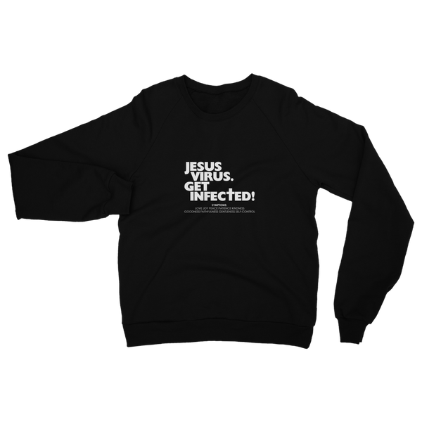 Jesus Virus (White) Classic Adult Sweatshirt