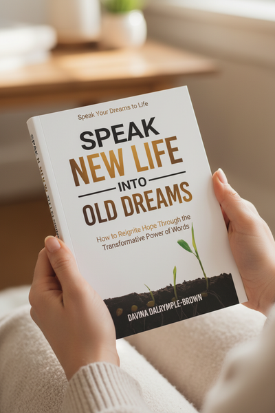 Hand holding book – warm natural light