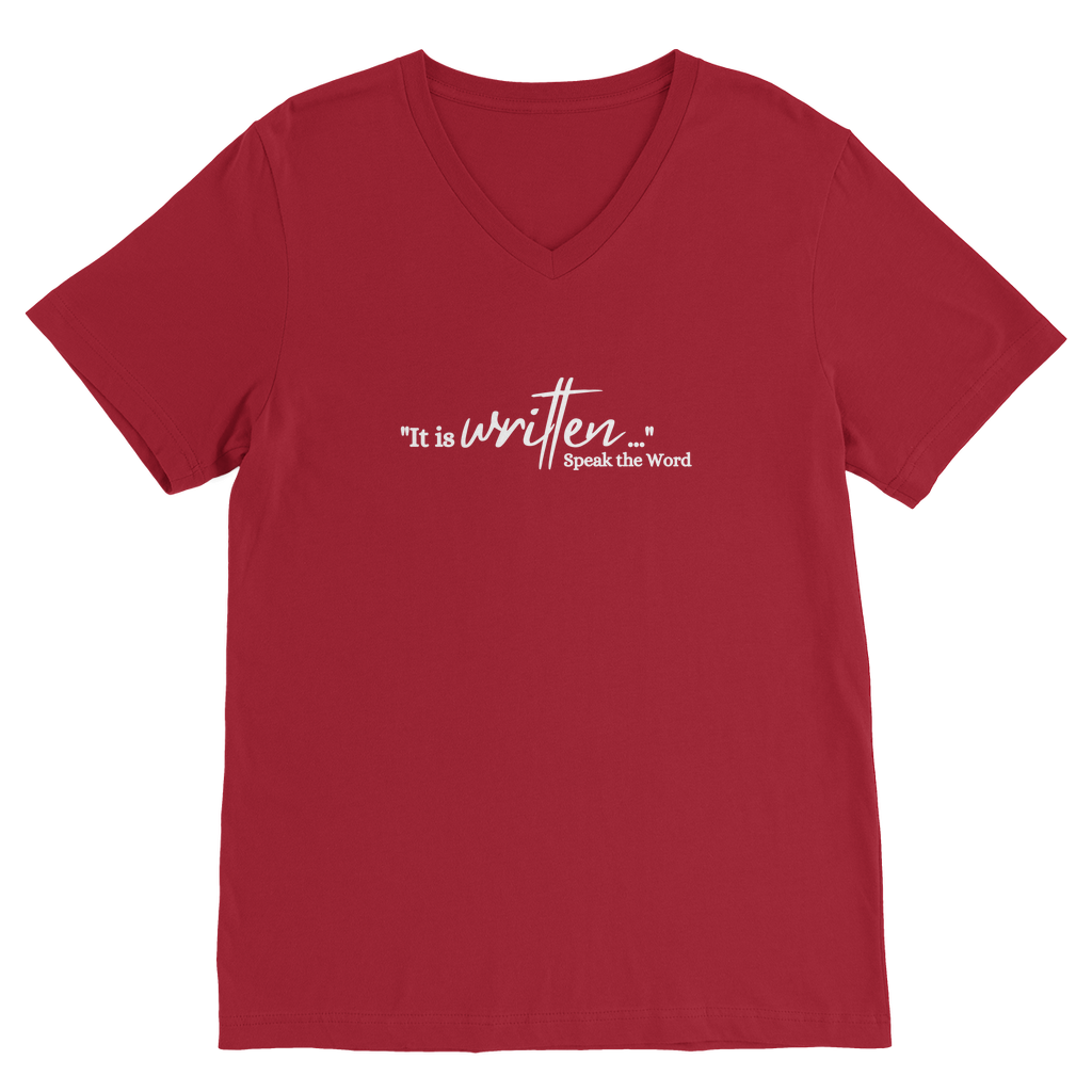 Speak the Word Premium V-Neck T-Shirt