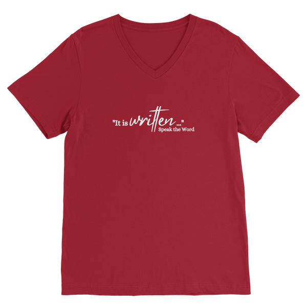 Speak the Word Premium V-Neck T-Shirt