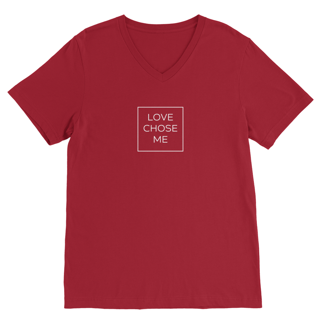 Love chose me Premium V-Neck T-Shirt